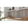 Carrelage mur Métro basic perle brillant 10x20 cm
