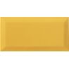 Carrelage mur Métro basic jaune brillant 10x20 cm