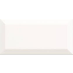 Carrelage mur Métro basic blanc brillant 10x20 cm
