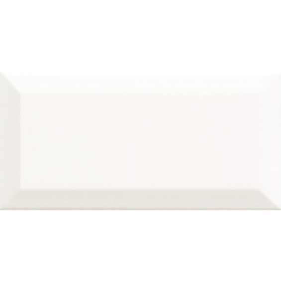 Carrelage mur Métro basic blanc brillant 10x20 cm