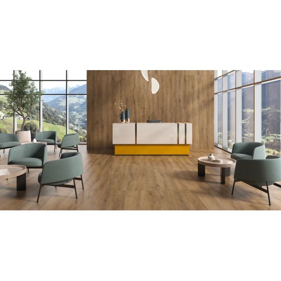 Carrelage sol imitation parquet Kornati chêne 25x150 cm