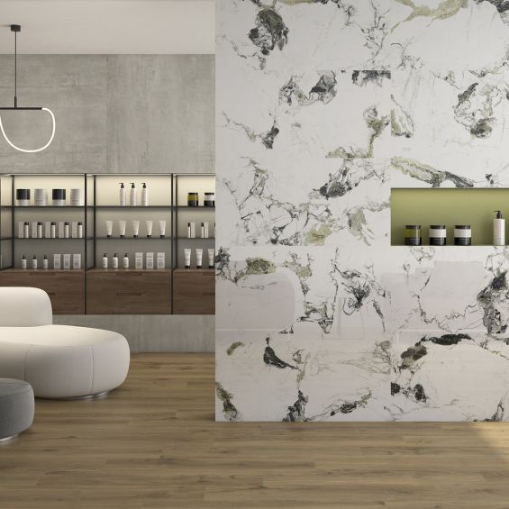Carrelage sol imitation parquet Kornati naturel 20x120 cm
