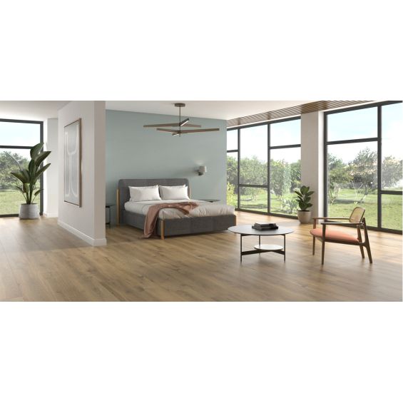 Carrelage sol imitation parquet Kornati naturel 25x150 cm