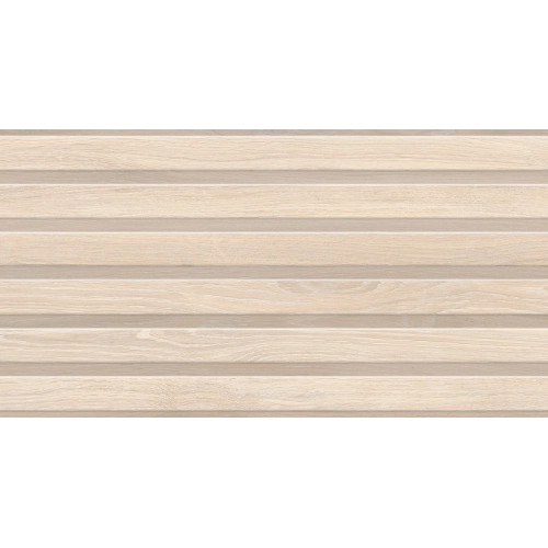 Carrelage mur Décor Kormati line beige 31,6x60 cm