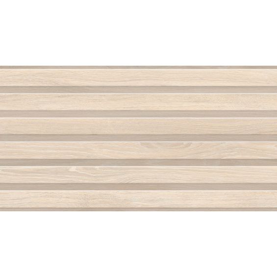 Carrelage mur Décor Kormati line beige 31,6x60 cm