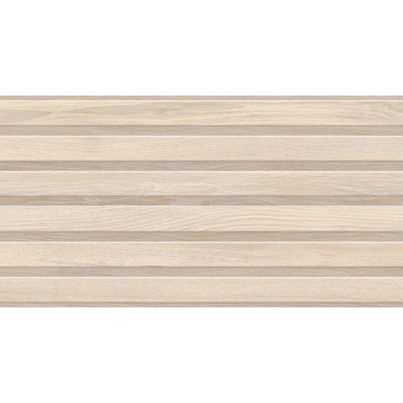 Carrelage mur Décor Kormati line beige 31,6x60 cm
