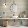 Carrelage mur Décor Kormati line beige 31,6x60 cm