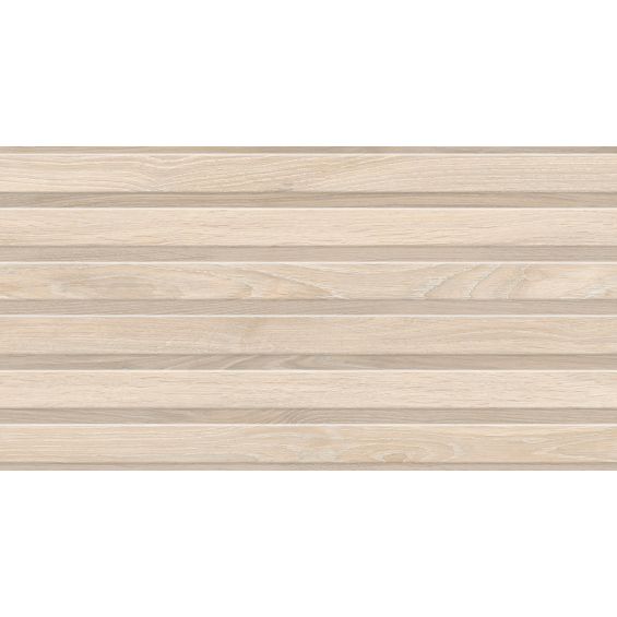 Carrelage mur Décor Kormati line beige 31,6x60 cm