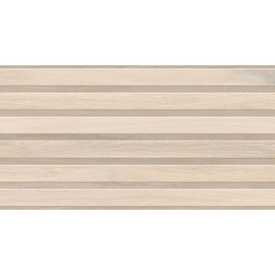 Carrelage mur Décor Kormati line beige 31,6x60 cm