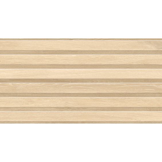 Carrelage mur Décor Kormati line miel 31,6x60 cm