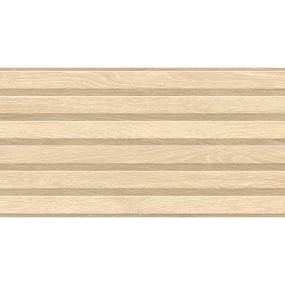 Carrelage mur Décor Kormati line miel 31,6x60 cm