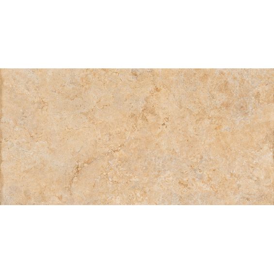 Carrelage sol effet pierre travertin Pianosa terre 30x60 cm