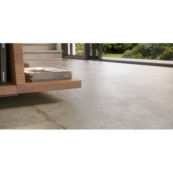 Carrelage sol effet pierre travertin Pianosa gris 60x90 cm