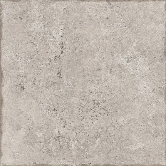 Carrelage sol effet pierre travertin Pianosa gris 60x60 cm