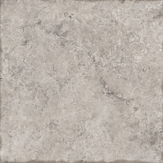 Carrelage sol effet pierre travertin Pianosa gris 60x60 cm