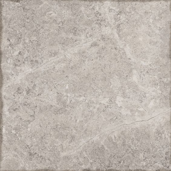 Carrelage sol effet pierre travertin Pianosa gris 60x60 cm