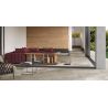 Carrelage sol effet pierre travertin Pianosa gris 60x60 cm