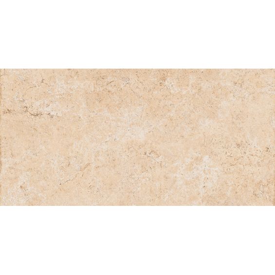 Carrelage sol effet pierre travertin Pianosa beige 30x60 cm