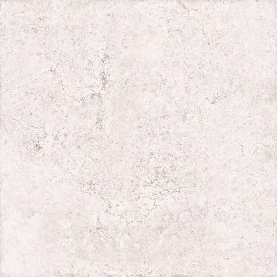 Carrelage sol effet pierre travertin Pianosa blanc grisé 60x60 cm