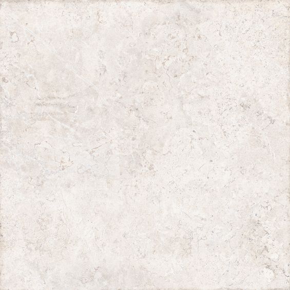 Carrelage sol effet pierre travertin Pianosa blanc grisé 60x60 cm