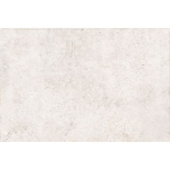Carrelage sol effet pierre travertin Pianosa blanc grisé 60x90 cm