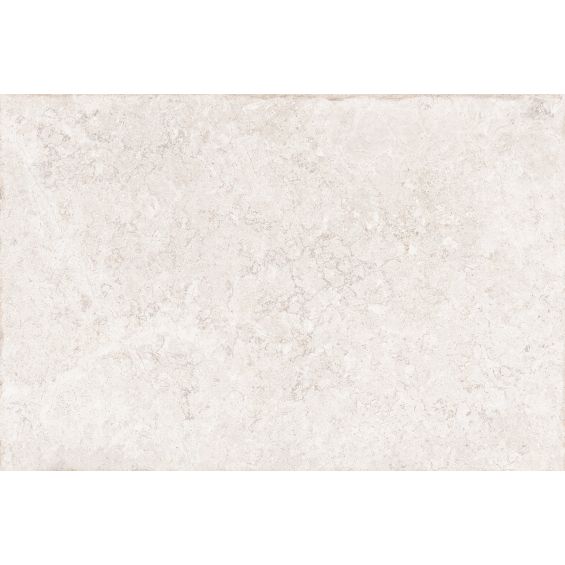 Carrelage sol effet pierre travertin Pianosa blanc grisé 60x90 cm