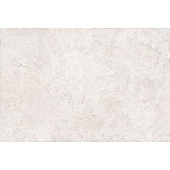 Carrelage sol effet pierre travertin Pianosa blanc grisé 60x90 cm
