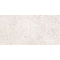Carrelage sol effet pierre travertin Pianosa blanc grisé 30x60 cm