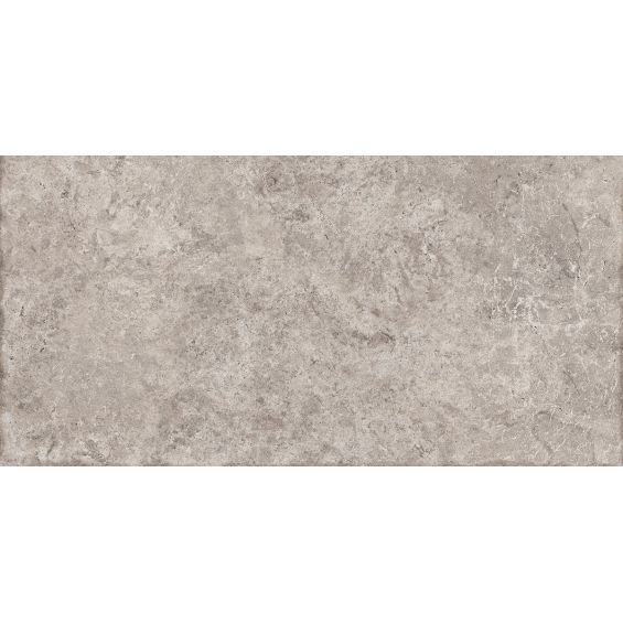  Carrelage sol extérieur effet pierre travertin Pianosa blanc grisé R10 30x60 cm