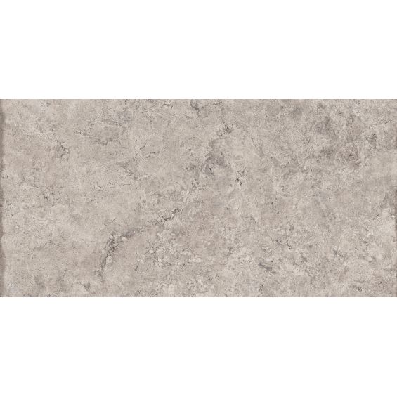  Carrelage sol extérieur effet pierre travertin Pianosa blanc grisé R10 60x120 cm