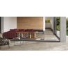  Carrelage sol extérieur effet pierre travertin Pianosa blanc grisé R10 60x120 cm