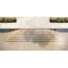 Carrelage sol extérieur effet pierre travertin Pianosa terre R10 30x60 cm