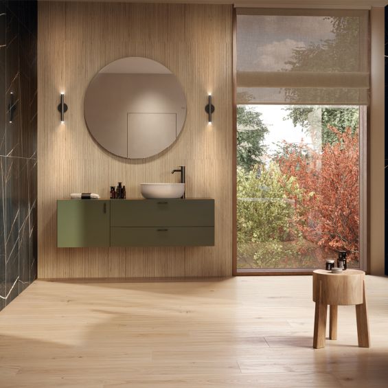 Carrelage sol imitation parquet Copernicia hêtre 20x120 cm
