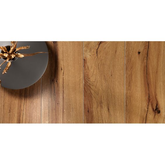 Carrelage sol imitation parquet Copernicia noisette 30x120 cm