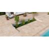 Carrelage sol extérieur effet pierre Quartz stone R10 100100 cm