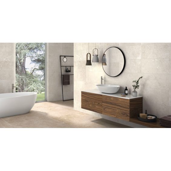 Carrelage sol effet pierre Quartz mink 3060 cm