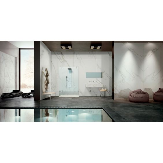Carrelage fin sol Grestone antracite 80x80 cm