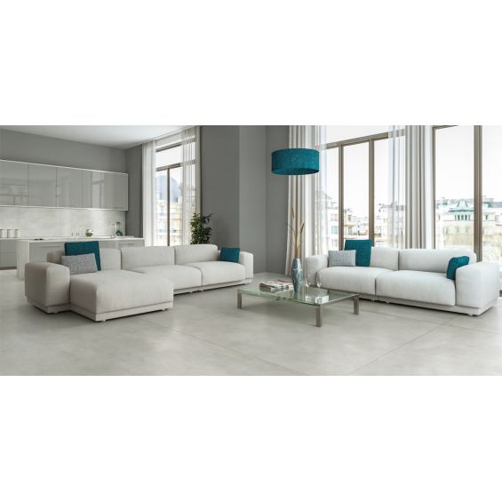 Carrelage fin sol Grestone ghiaccio 80x80 cm