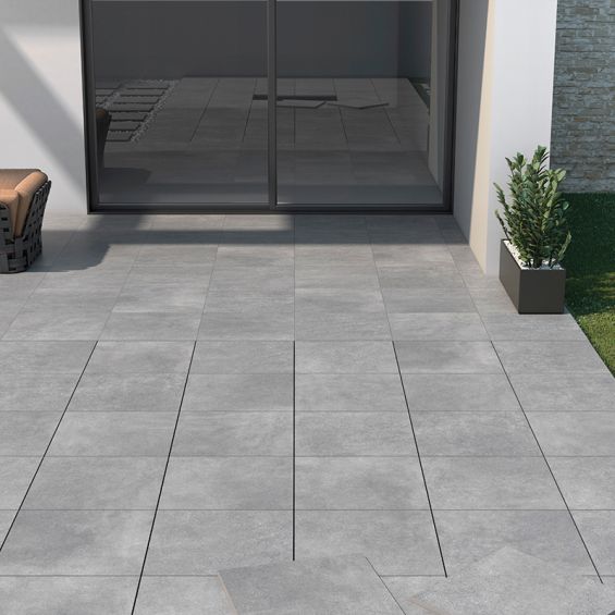 Carrelage sol extérieur effet pierre Link PerleR11 60x60 cm