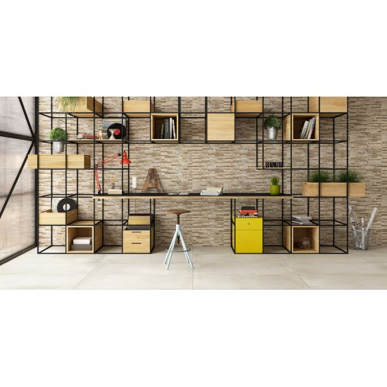 Carrelage sol extérieur moderne Boston blanco R10 60x60 cm
