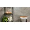 Carrelage mur Grano gris 25x75 cm