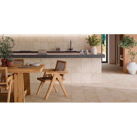 Carrelage sol et mur traditionnel Ansouis beige 33x33 cm