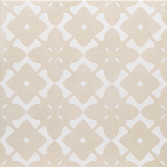 Carrelage sol et mur traditionnel Ansouis décor beige 33x33 cm