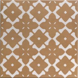 Carrelage sol et mur traditionnel Ansouis décor terre 33x33 cm