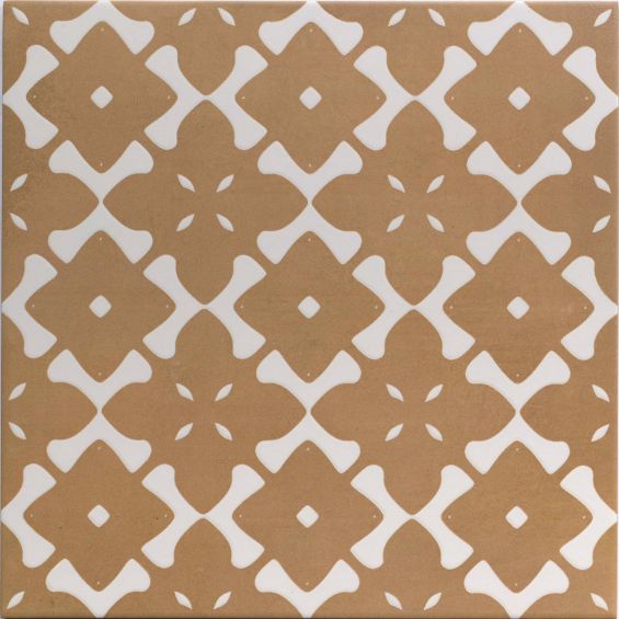 Carrelage sol et mur traditionnel Ansouis décor terre 33x33 cm