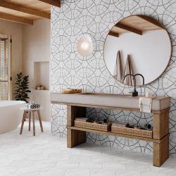 Carrelage sol hexagonal...