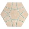 Carrelage sol hexagonal Pollença jungle 28.5x33 cm
