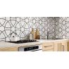 Carrelage sol hexagonal Pollença noir 28.5x33 cm