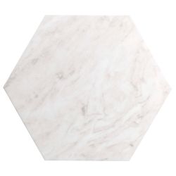 Carrelage sol hexagonal Pollença blanc 28.5x33 cm