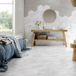 Carrelage sol hexagonal...